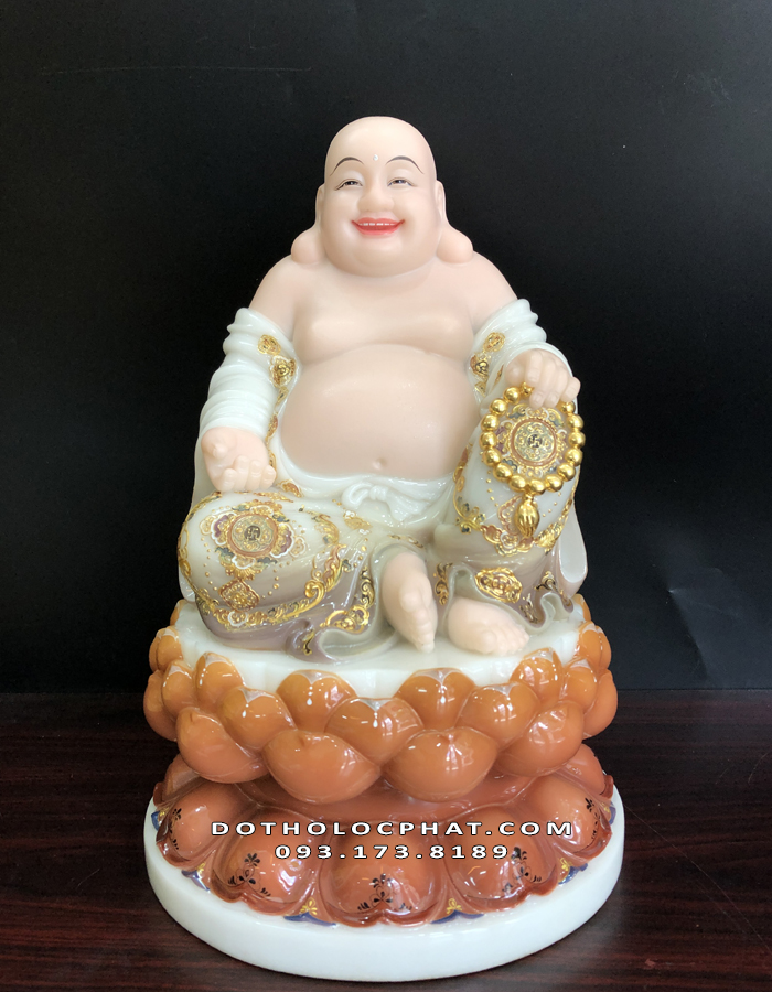 Tượng Phật Di Lặc vẽ gấm phủ bóng cao cấp nhất - tượng Phật Di Lặc hợp với tuổi nào