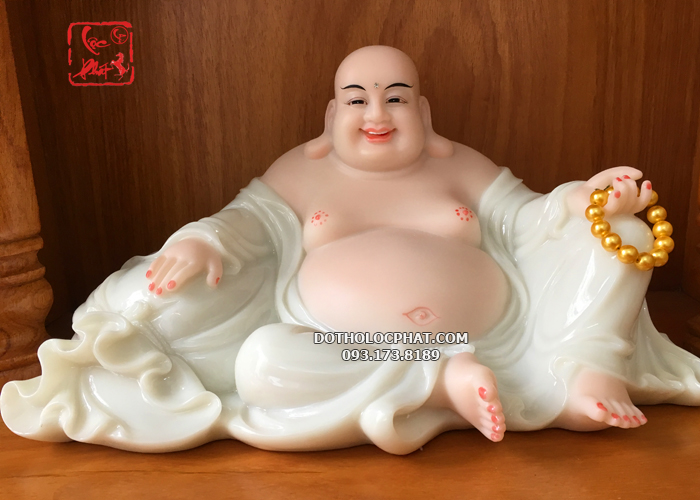 Tượng Phật Di Lặc bằng đá trắng cao cấp, giá tốt nhất tại kho