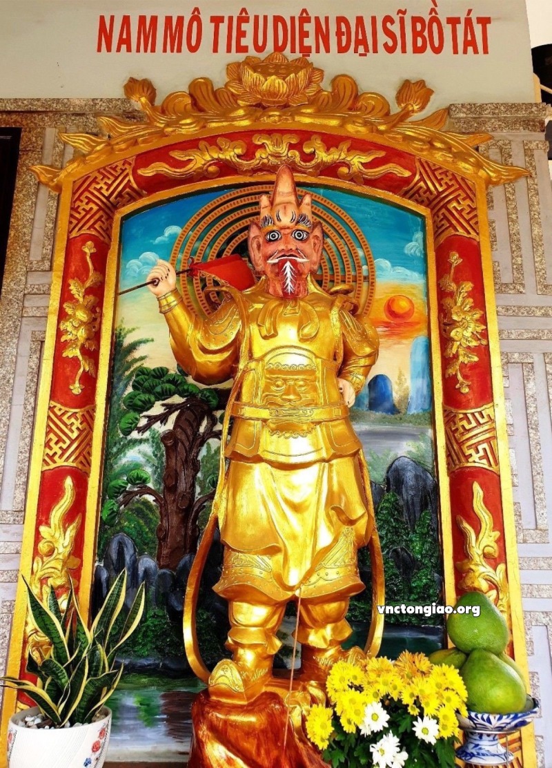 Tượng Tiêu Diện Đại sĩ Bồ Tát được thờ ở nhiều chùa 