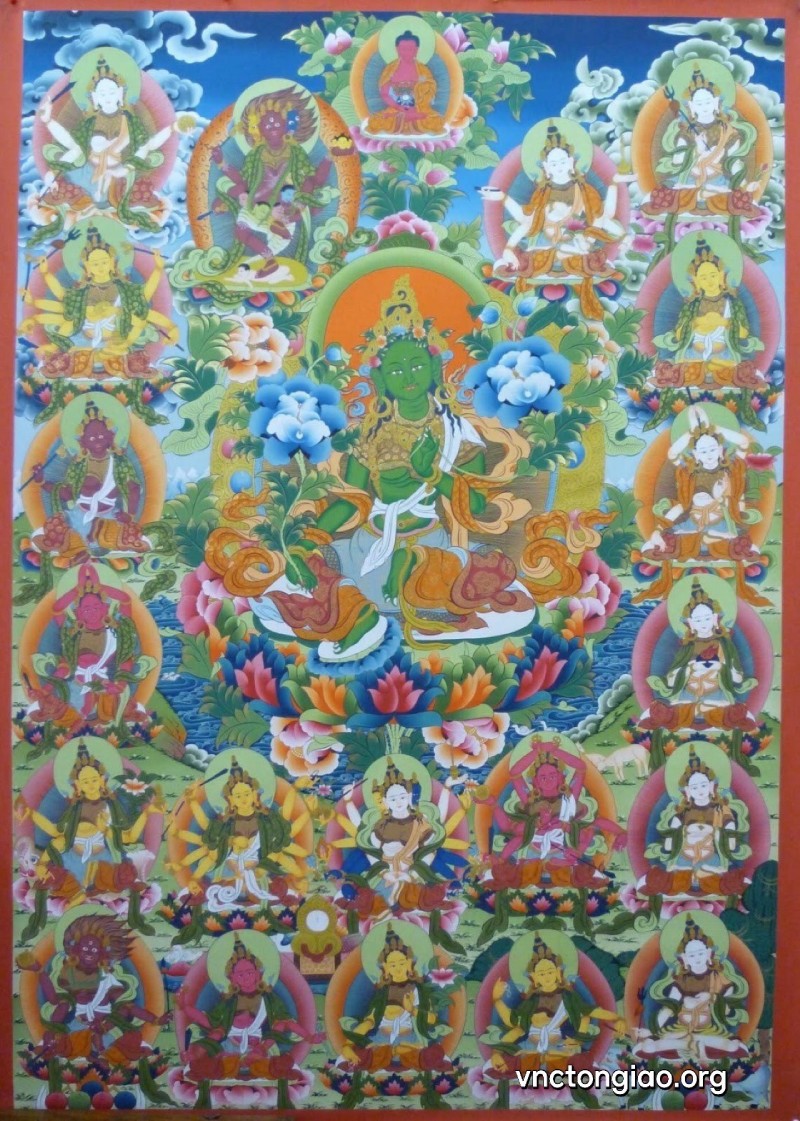 Đức Phật Độ Mẫu Tara có 21 hóa thân