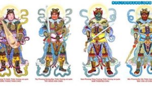 Tứ Đại Thiên Vương là bốn vị hộ trì Phật Pháp, bảo vệ chúng sinh, cai quản Tứ Đại Bộ Châu